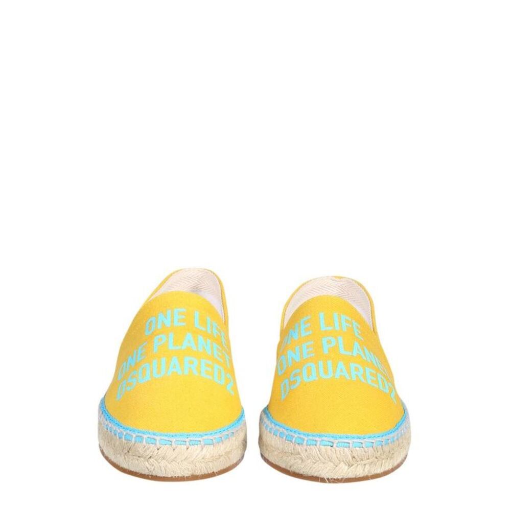 DSQUARED2 Women's Espadrille Flats with Graphic Print Women YELLOW Sandals